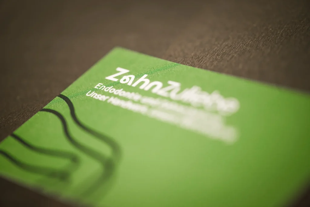 Visitenkarte ZahnZuliebe Notfall Endotonie Zahnschmerzen - Kontakt und Termin